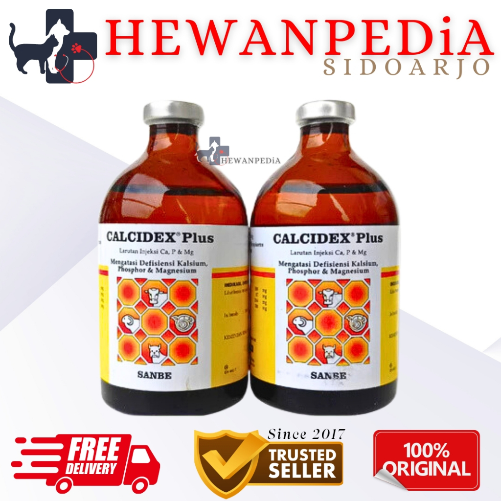 CAlCIDEX PLUS 100 ml Hewanpedia - Atasi Defisiensi Kalsium Hewan Hewanpedia Obat Anjing Kucing Kelin