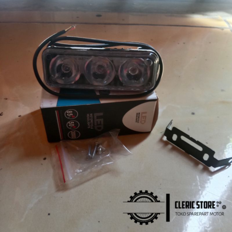 LAMPU TEMBAK SOROT CREE BAR LED 3 MATA 9 WATT KOTAK KECIL