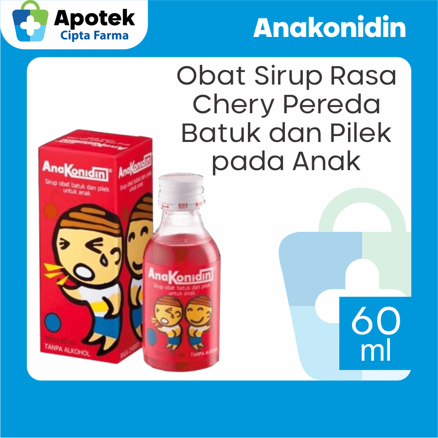 Anakonidin Chery Guaifenesin Pseudoephedrine Hci Obat Batuk Pilek Anak Flu Hidung Tersumbat dan Saki