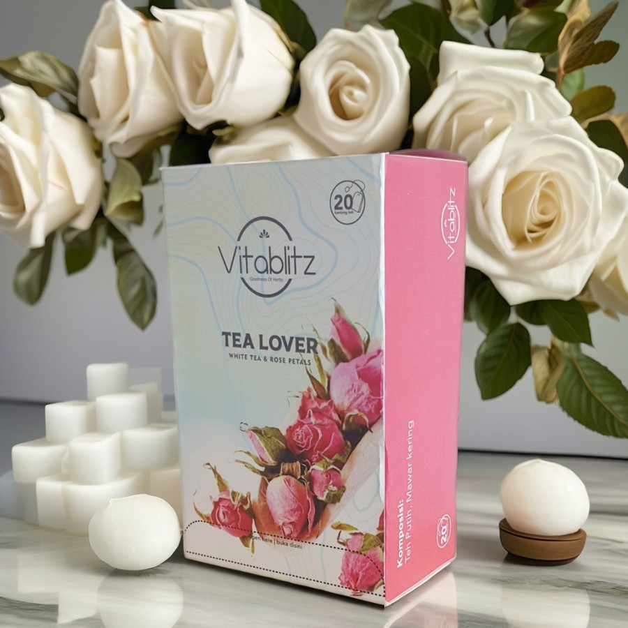 

Teh Pucuk Rose Petal Tea Lover Vitablitz White Tea with Rose