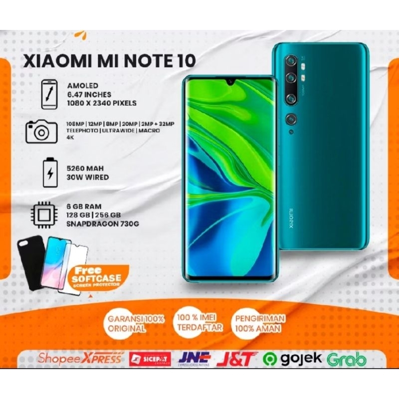 Xiaomi mi note 10 second murah original