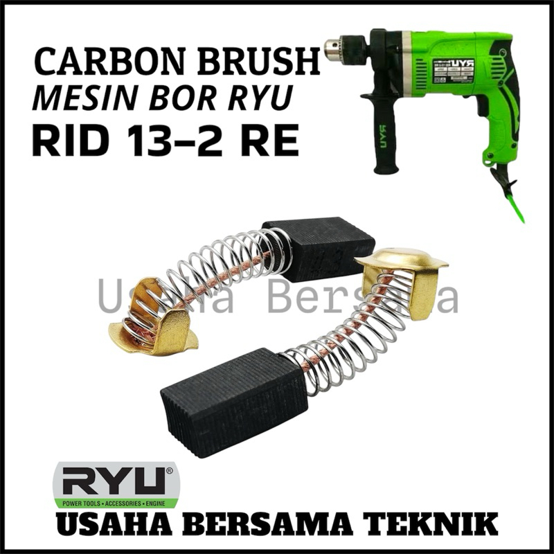 CARBON BRUSH RID13-2RE FOR MESIN BOR RYU  RID13-2RE / BROSTEL RYU  RID13-2RE / BOSTEL COAL BOR IMPAC