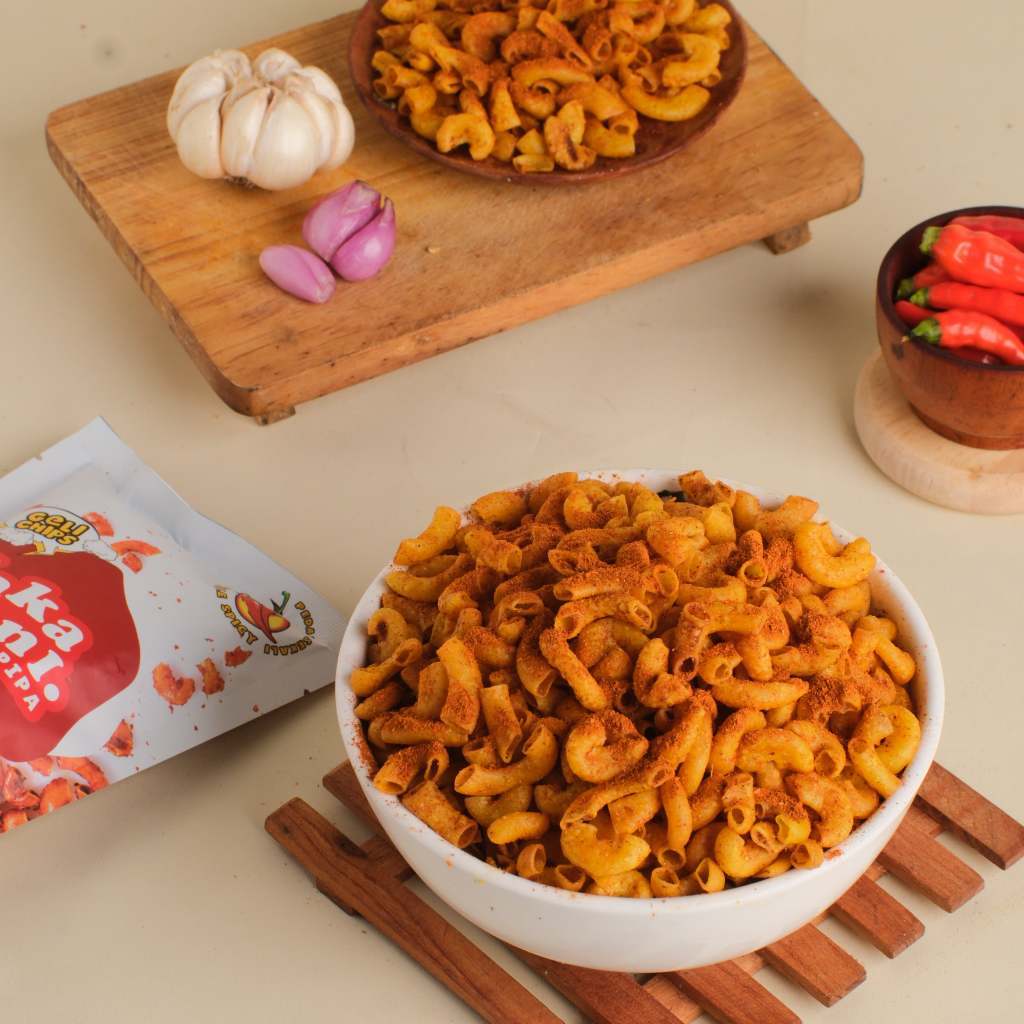 

Makaroni spicy gelichips makaroni spicy gurih pedas 65gr