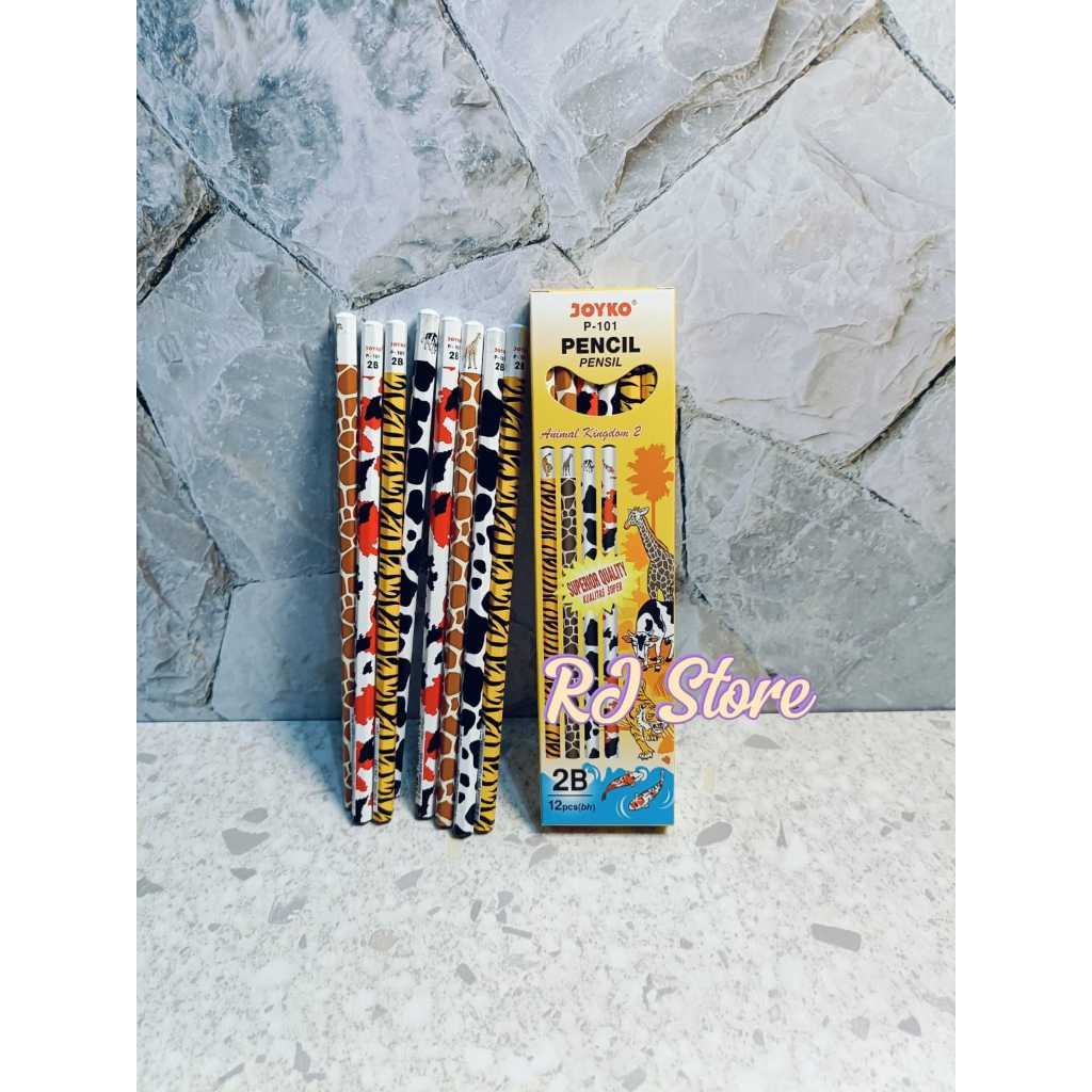 

Pencil / Pensil Joyko P-101 / 2B / Animal Kingdom - Lusinan (12 pcs)