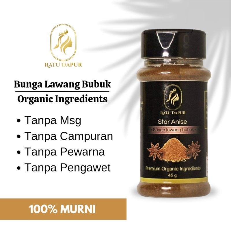 

Bunga Lawang Bubuk Star Anise Bumbu Rempah Masakan Ratu Dapur