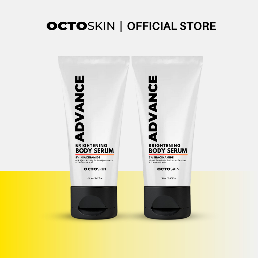 OCTOSKIN Paket Bundling 2pcs Advance Brightening Body Serum - Pelembab Pencerah Kulit Badan