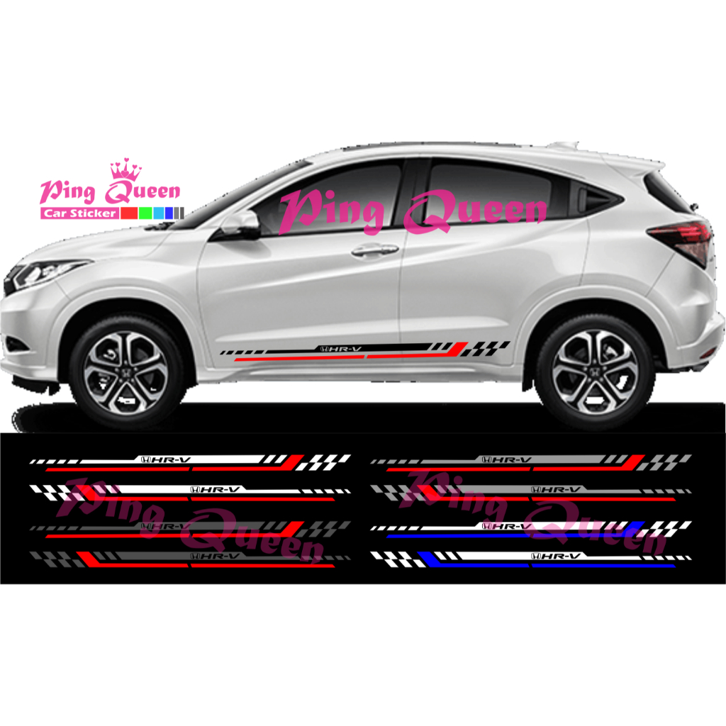 STICKER BODY SAMPING MOBIL HRV STICKER CUTTING MOBIL HONDA HRV