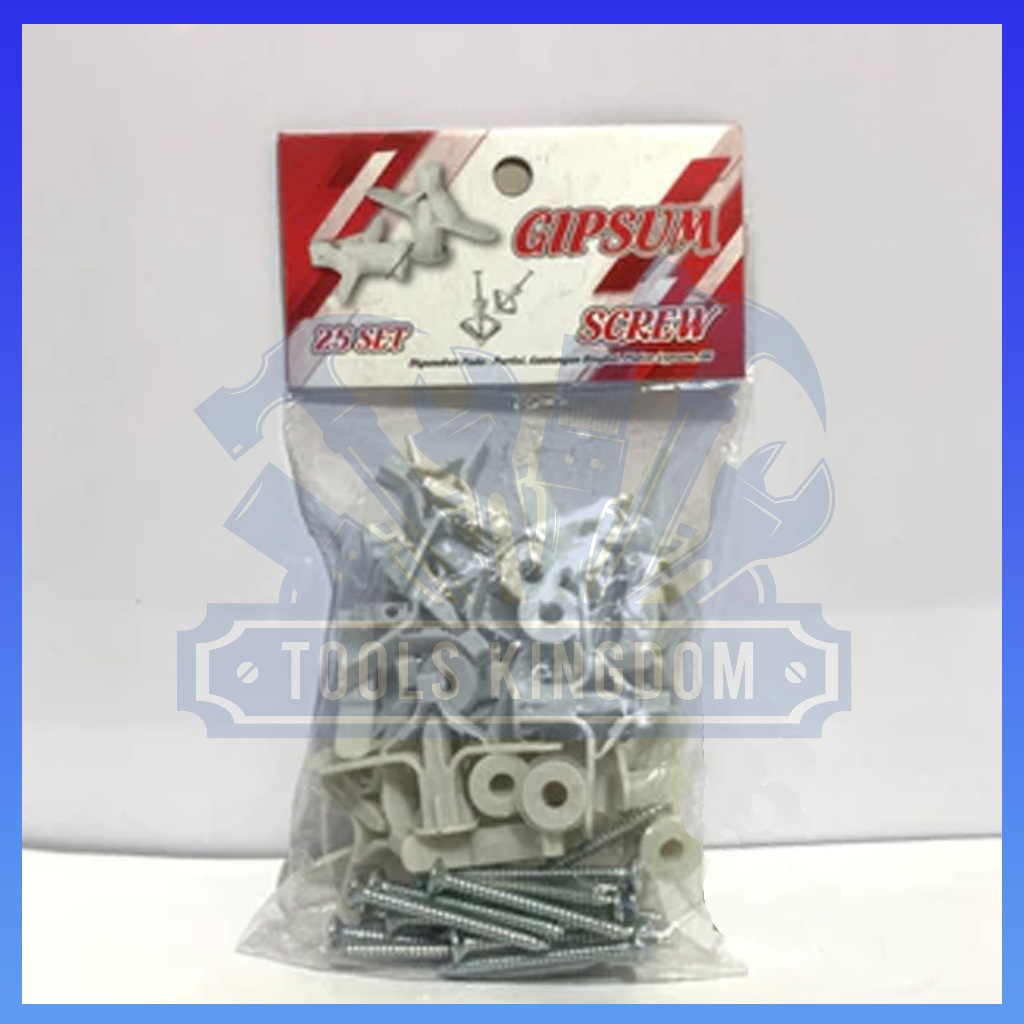Fisher Gypsum Termasuk Sekrup Isi 25 pcs - Gypsum Fisher