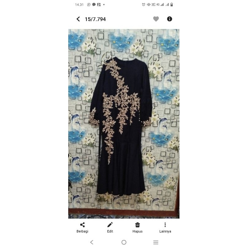 Gamis adisa PL (Warna Nevy)