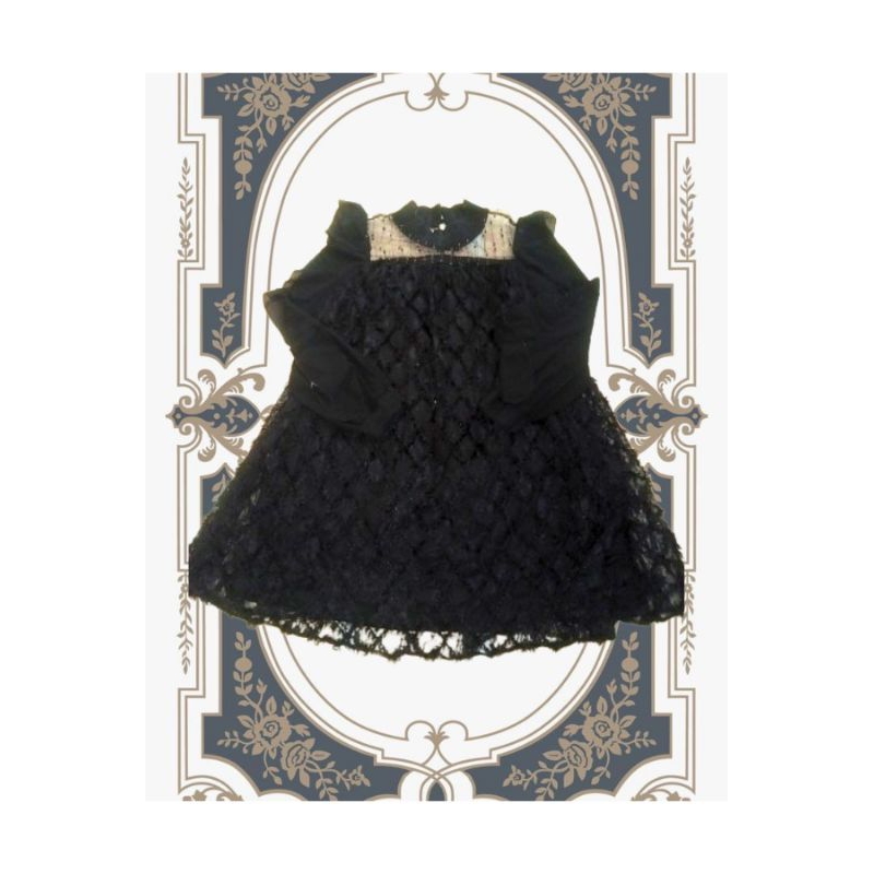 Gothic Dress Brukat free Belt dan Bando Gothic Lolita