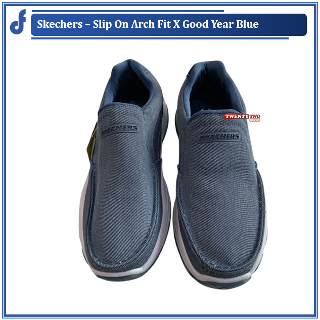 Sepatu Sneakers Skechers – Slip On Arch Fit X Good Year [SIZE BESAR SIKIL GEDE JUMBO]