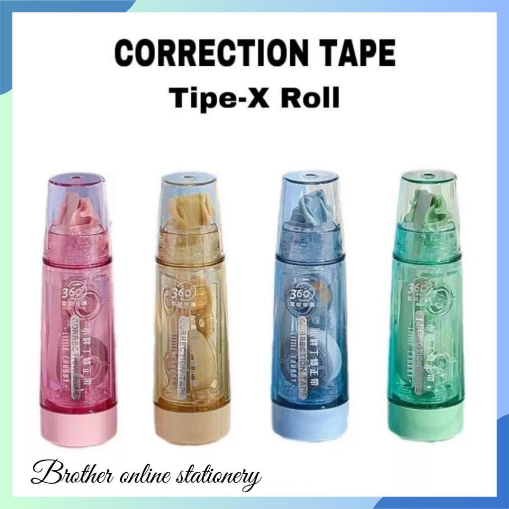 

BOS Correction Tape 6 mm/Tipe-x Roll Refillable/Corretion Tape Roll/Pita koreksi/Tipex Kertas