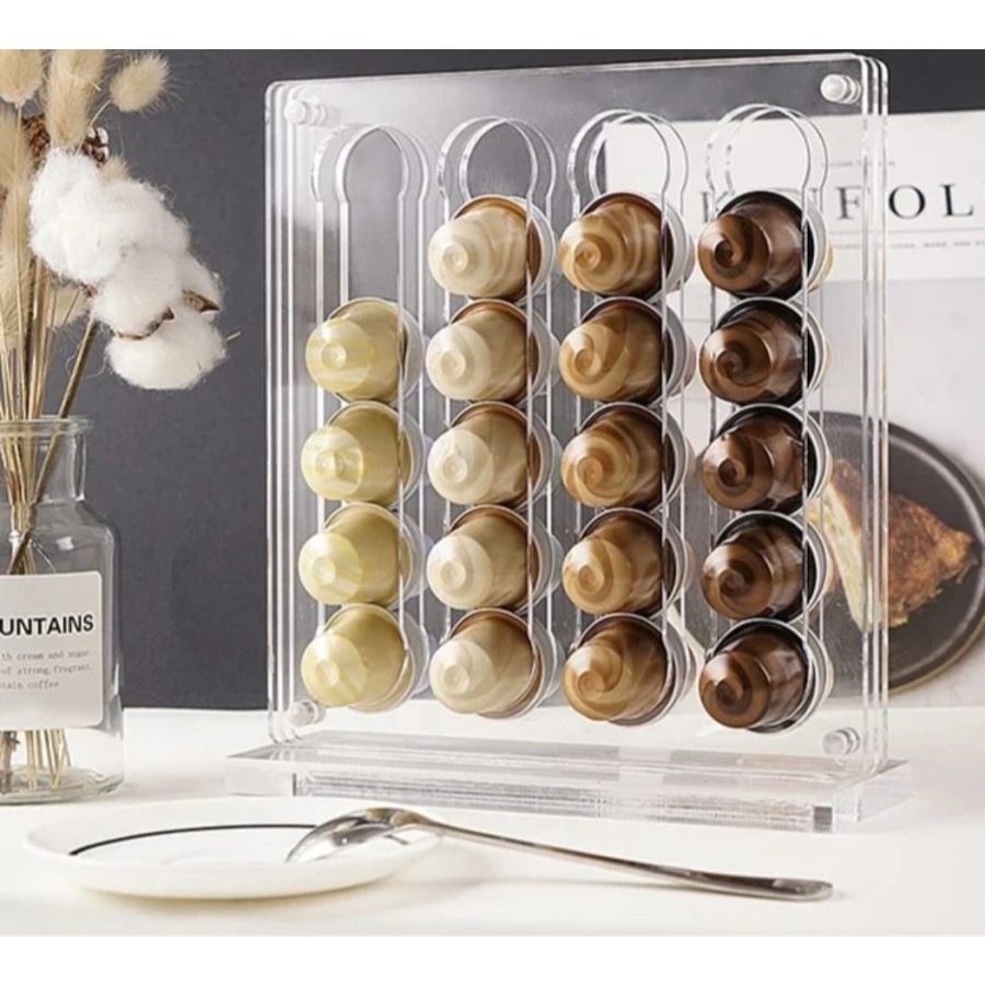Acrylic Nespresso Coffe Capsule Holder Rak kopi kapsul