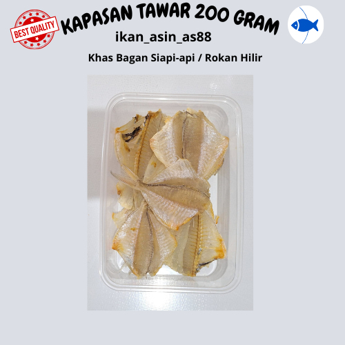

IKAN KAPASAN TIPIS TAWAR/IKAN KAPASAN/KAPASAN TAWAR 200 GRAM
