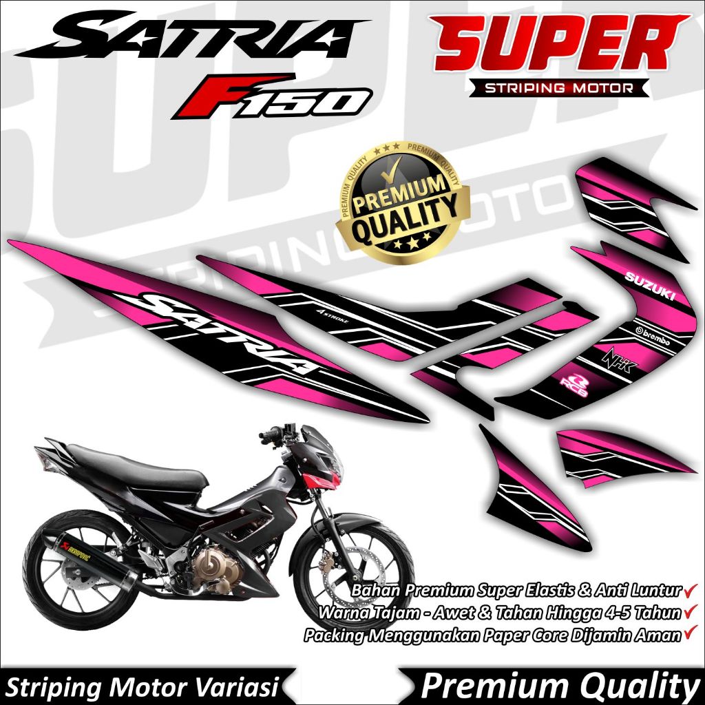 Stiker Satria FU Barong Anti Luntur keren Striping Satria FU Barong Striping Suzuki Satria FU Barong