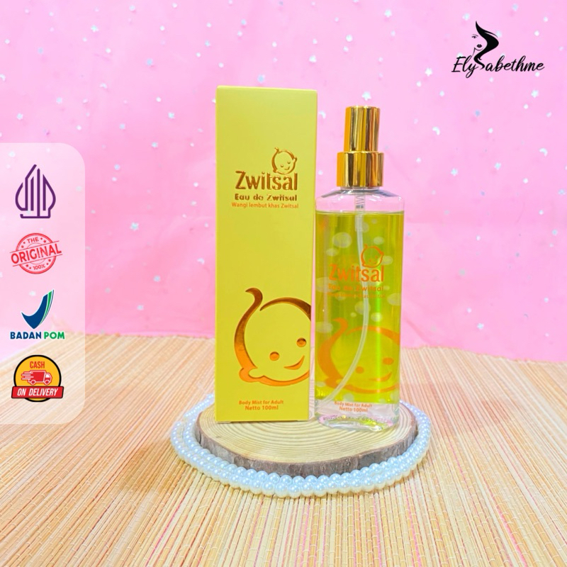 ✿ELYSABETHME✿ Zwitsal Body Mist 100ml parfume wangi bayi lembut untuk dewasa dan anak bayi