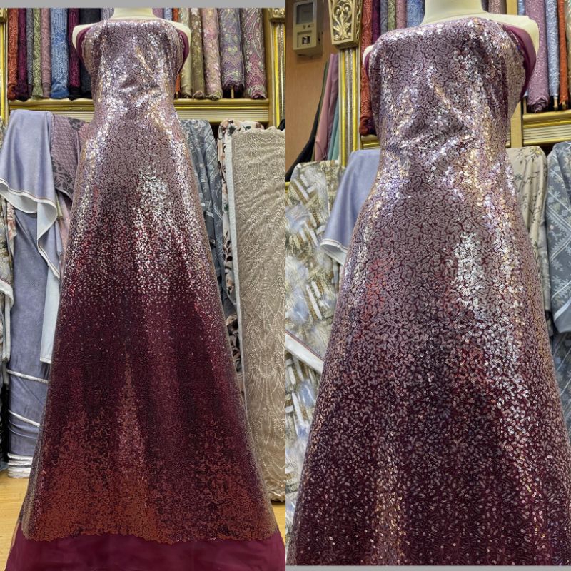 TerbaruBahan Kain Sequin Gradasi