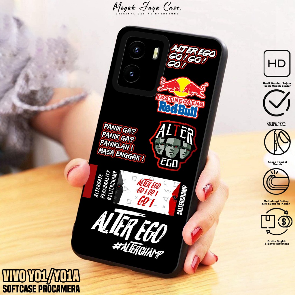 Softcase VIVO Y01 / Y01A - Case Hp VIVO Y01A / Y016 Motif ESPRT - Casing Hp VIVO Y01 -  Silikon Hp V