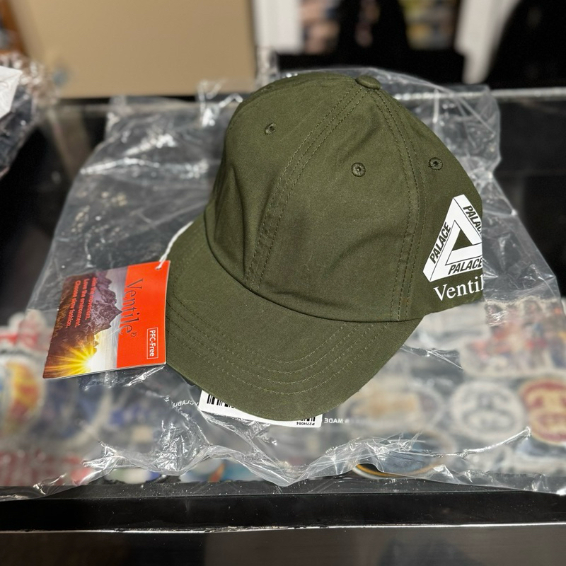 PALACE SKATEBOARDS X VENTILE - SIDE TRI 6-PANEL CAP OLIVE