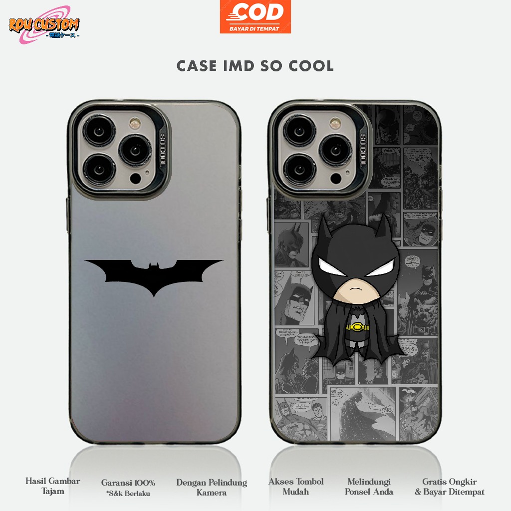CASE OPPO A3X A3 PRO F11 F7 A1K RENO 4 12 PRO 12F  SO COOL HOLOGRAM PREMIUM MATTE - Motif BATMAN 55 