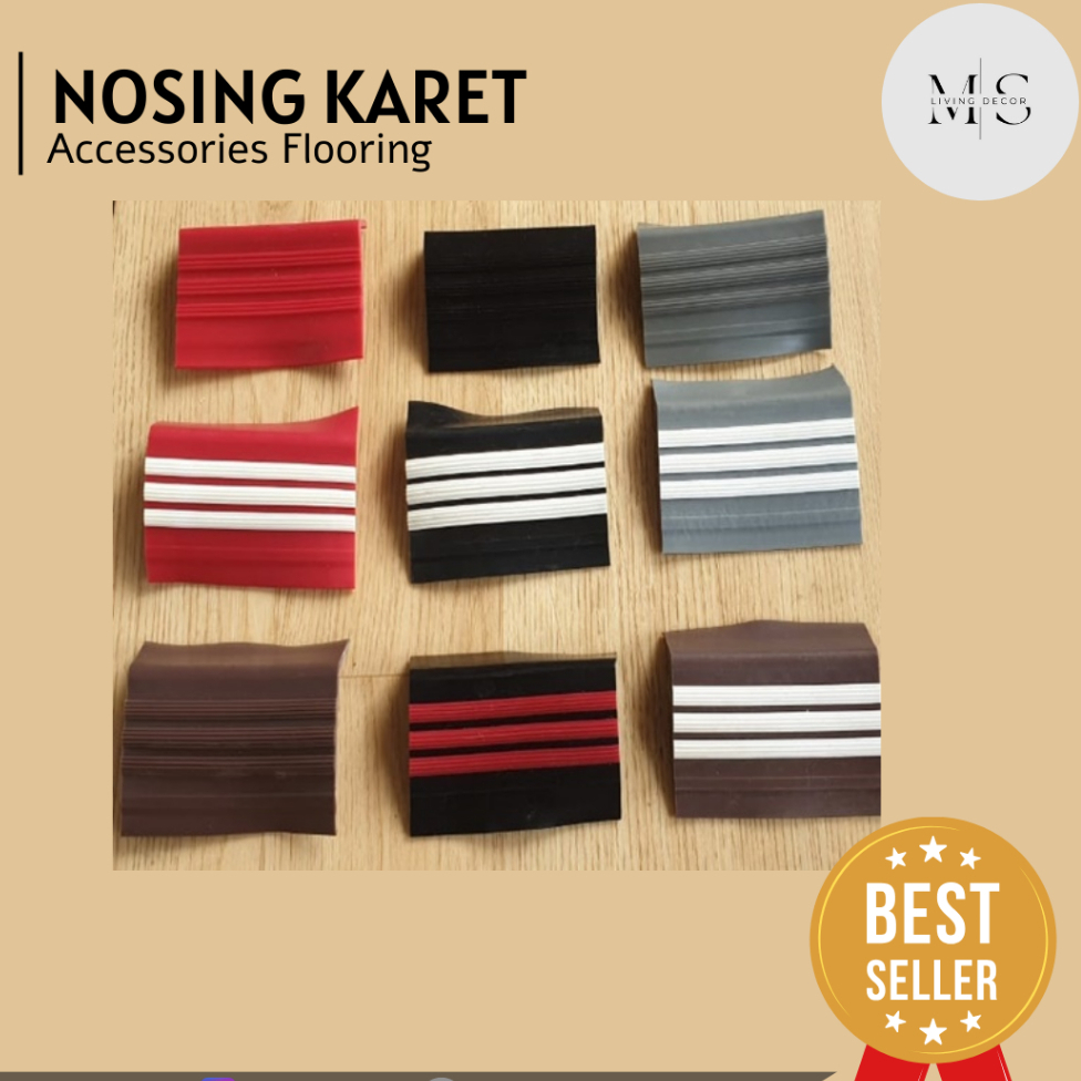 Step nosing karet tangga termurah / list siku karet tangga anti slip
