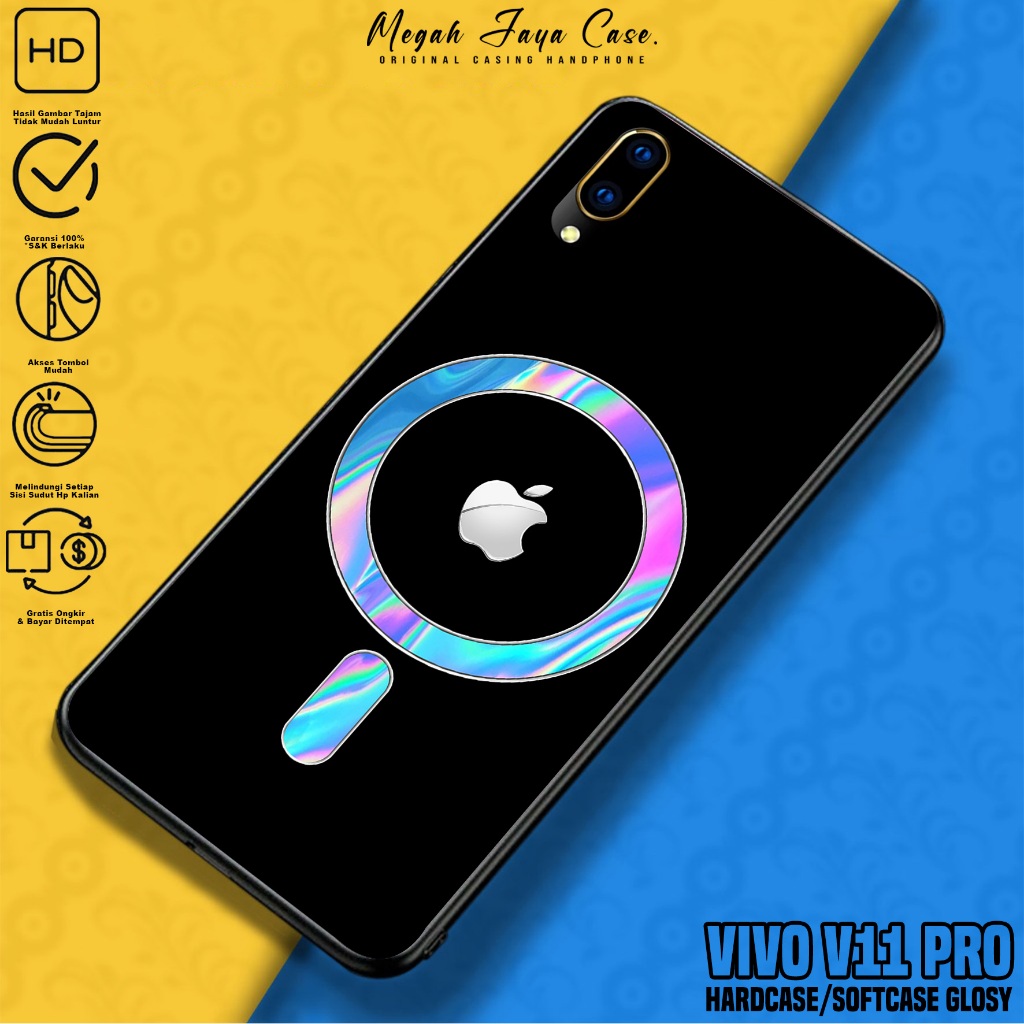 Softcase VIVO V11 PRO - Case Hp VIVO V11 PRO Motif Logo Magsafe - Casing Hp VIVO V11 PRO -  Silikon 