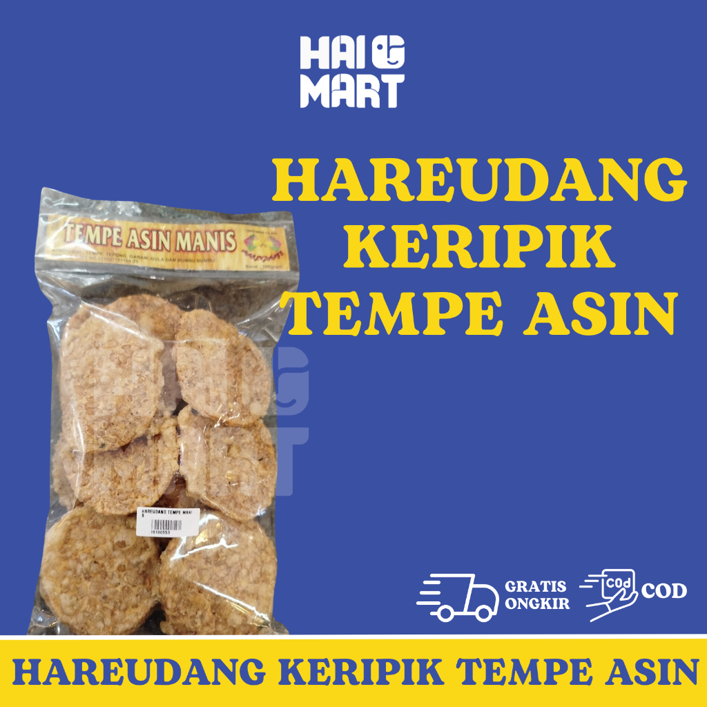 

Hareudang Keripik Tempe Asin Manis
