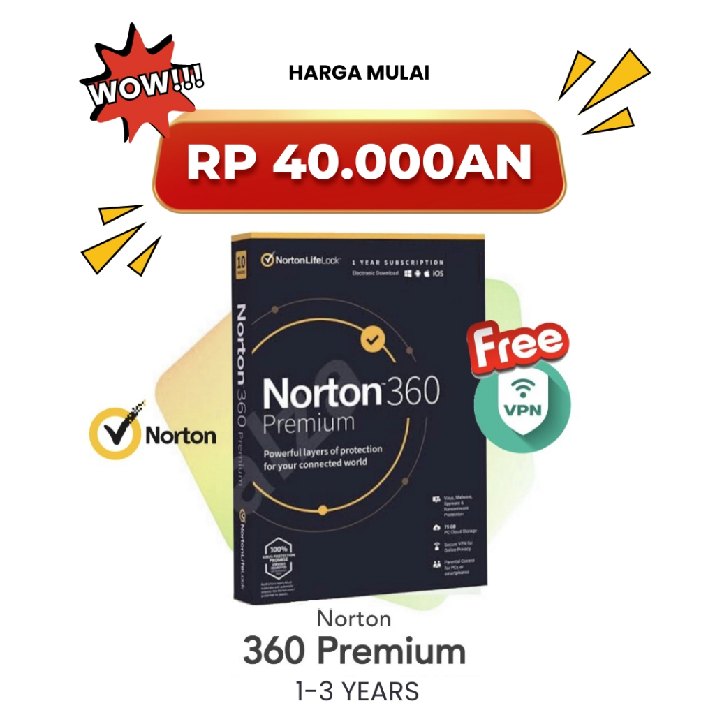 Antivirus Norton 360 Premium Latest Version - ORIGINAL