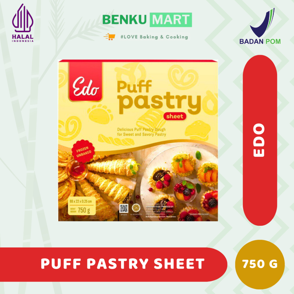 

Puff Pastry Sheet Edo - Lembaran Adonan Pastri