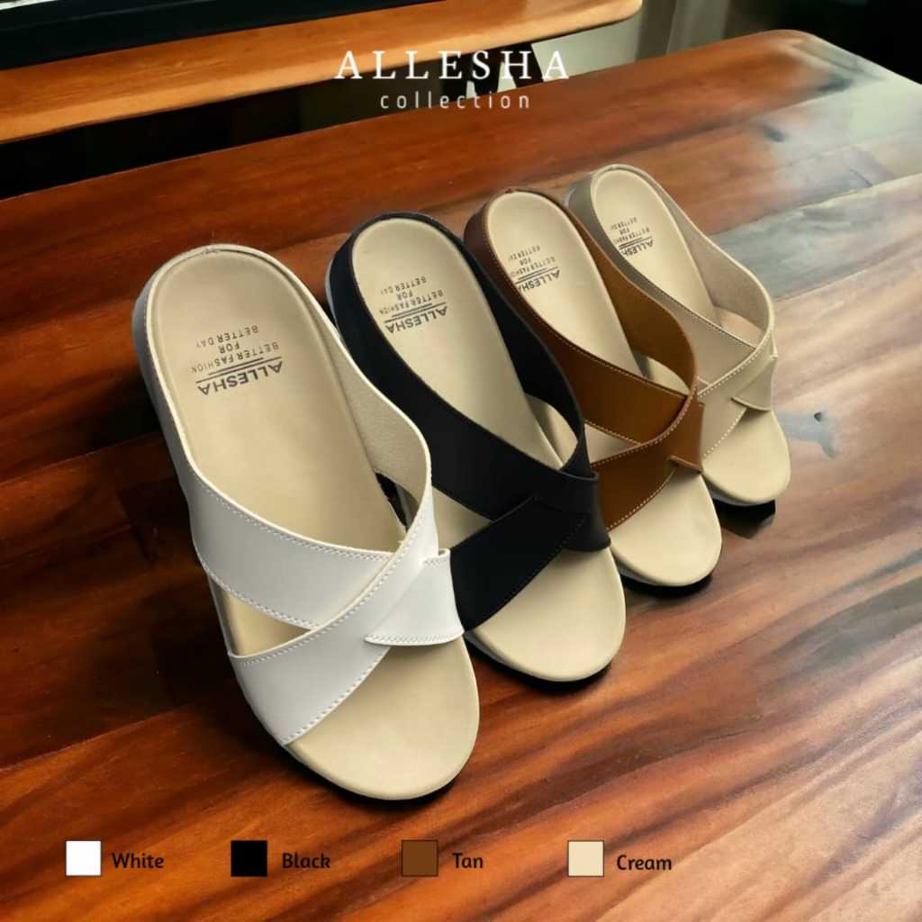 ALLESHA.ID-  Sendal wanita trendy sendal wanita sendal sendal wanita hangout sendal wanita trendy