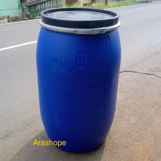 tong plastik 120 liter bekas hdpe/drum/bak air/plentung
