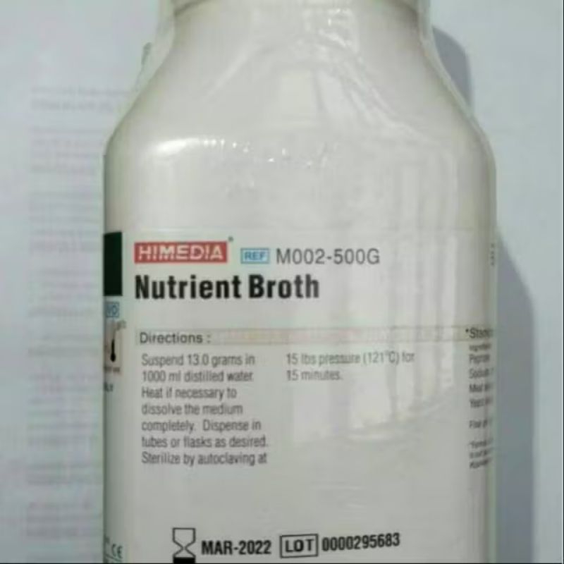 

Nutrient Broth Himedia//10gr,25gr dan 50gr