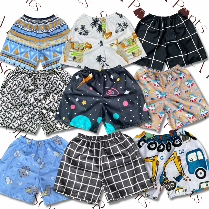 SORA - CELANA PENDEK BOXER UNISEX BB 40-80kg | CELANA PENDEK MOTIF | CELANA MEDAN | CELANA SANTAI | 