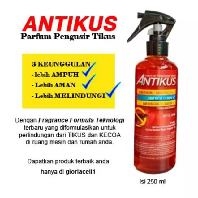 Parfum Pengusir Tikus Antikus Ampuh Spray 250 ml