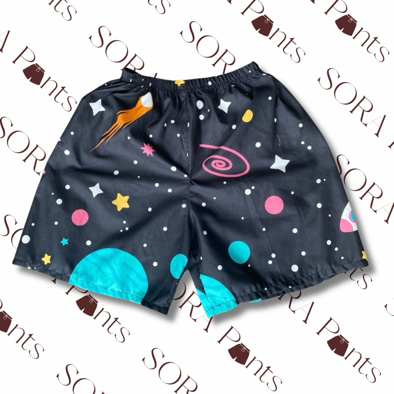 SORA - CELANA PENDEK BOXER UNISEX BB 40-80kg | CELANA PENDEK MOTIF | CELANA MEDAN | CELANA SANTAI | 
