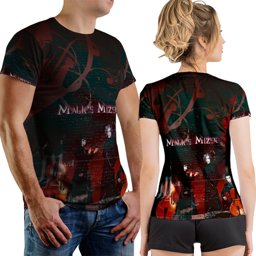 Kaos Malice Mizer Band Tshirt Fullprint Bahan Polyester Jersey | Size S M L XL XXL 3XL | PO 3 HARI