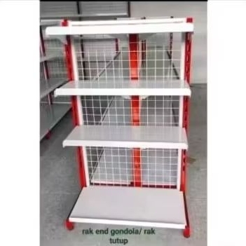 Rak Minimarket END 5 Susun Rak Gondola END 5 Ambalan T. 170 cm . T. 150 cm dan T. 120 cm