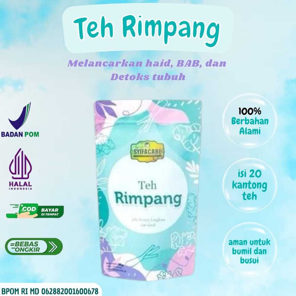 

Teh Rimpang Syifacare Teh Celup Rempah 100% Bahan Alami Teh Diet Teh Detox Bpom