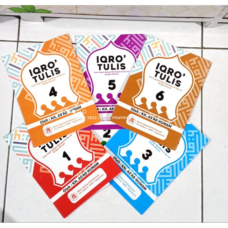 Buku IQRO Tulis untuk belajar menulis huruf Hijaiyah