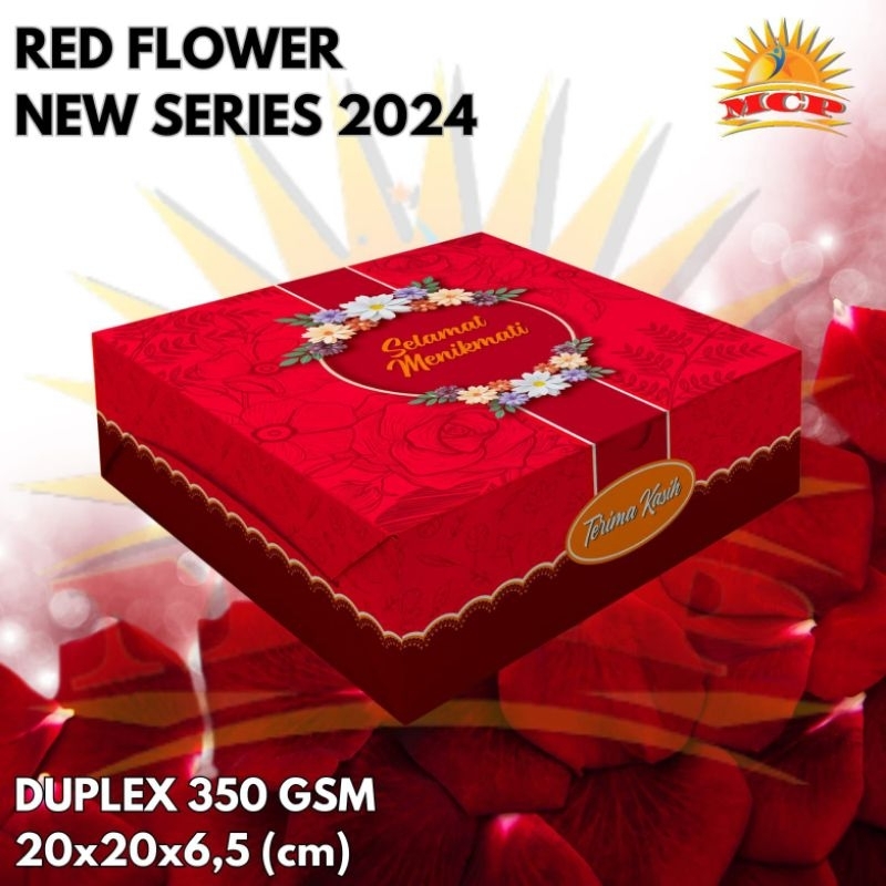 

Kotak 20x20 Red flower senyawa