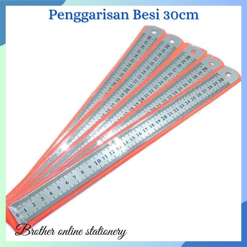 

BOS Penggaris Besi MICROTOP 30 cm / Metal Ruler / Pengukur / Garisan
