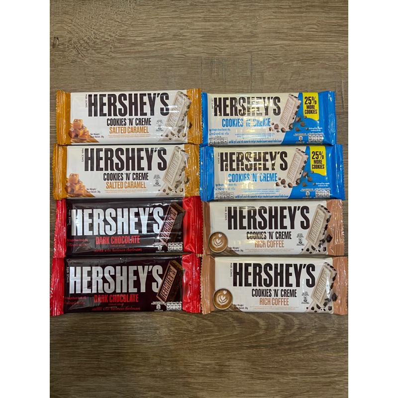 

Hershey's Original Malaysia / Hershey's Cookies and Creme / Hershey's Dark Chocolate