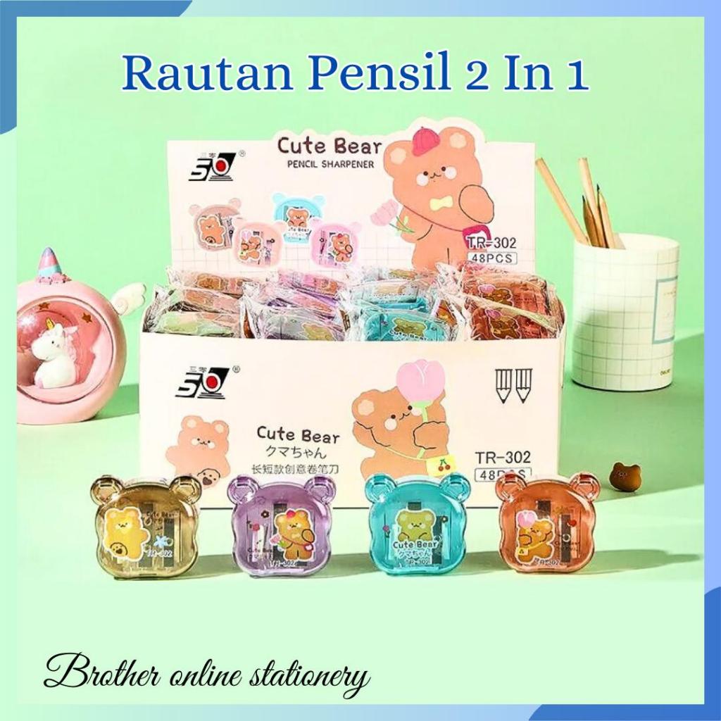 

BOS Rautan Serutan / Sharpener / Peruncing / Serutan Pencil 2_lobang