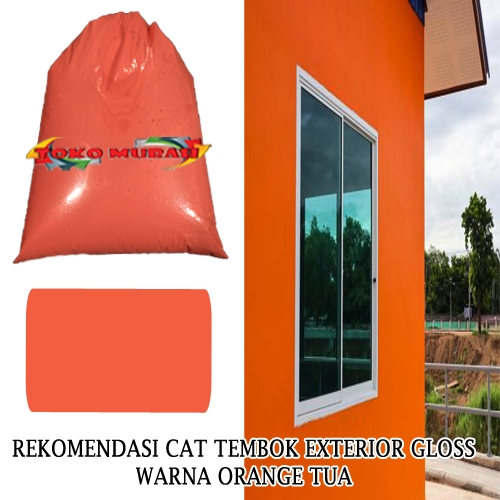 Cat Tembok 1Kg / Cat Dinding Warna Orange Tua