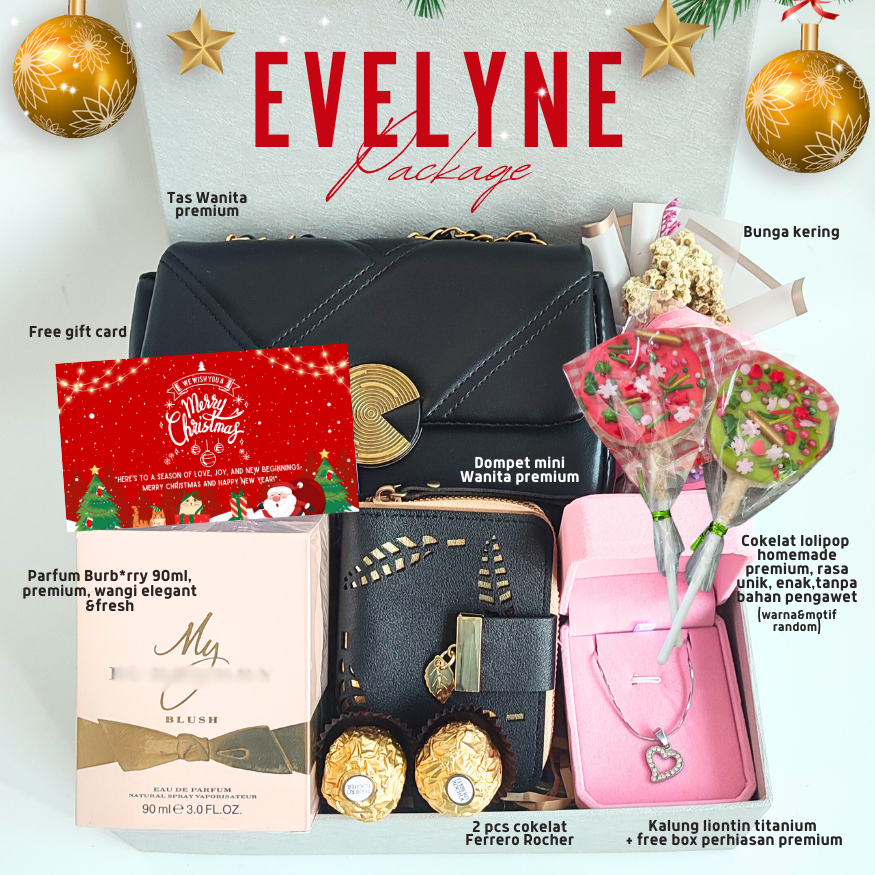 

Kado Natal CHRISTMAS Hampers Natal Premium EVELYNE XMAS Mewah Cewek Hapunni