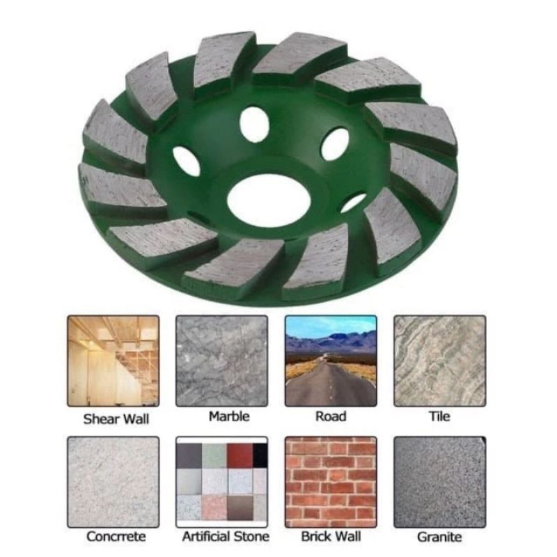 Mata Gerinda Mangkok 3 inch 4 inch Poles Beton Batu Cobek Mata Gerinda Poles Beton TOKTO