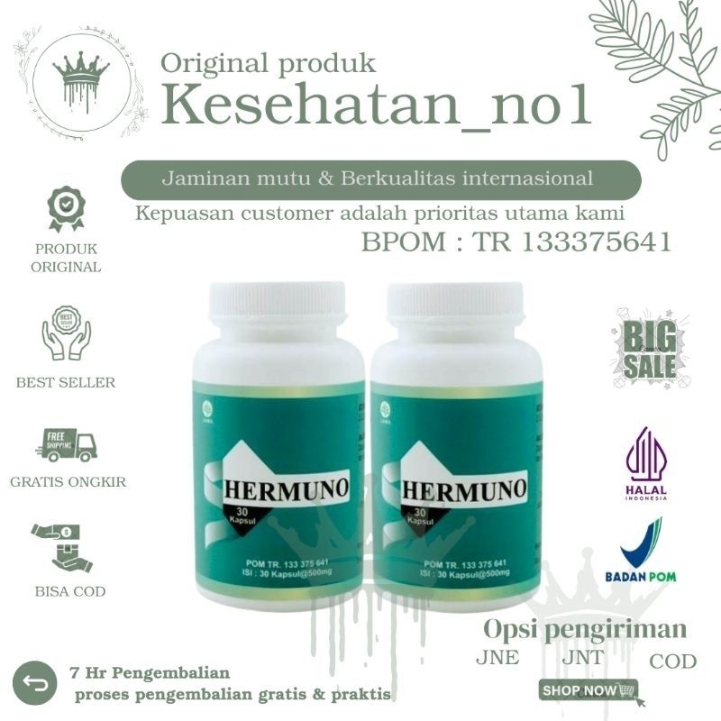 HERMUNO 100% ASLI ORIGINAL OBAT PEMBASMI PARASIT RACUN DALAM TUBUH AMPUH HERMUNO ORIGINAL