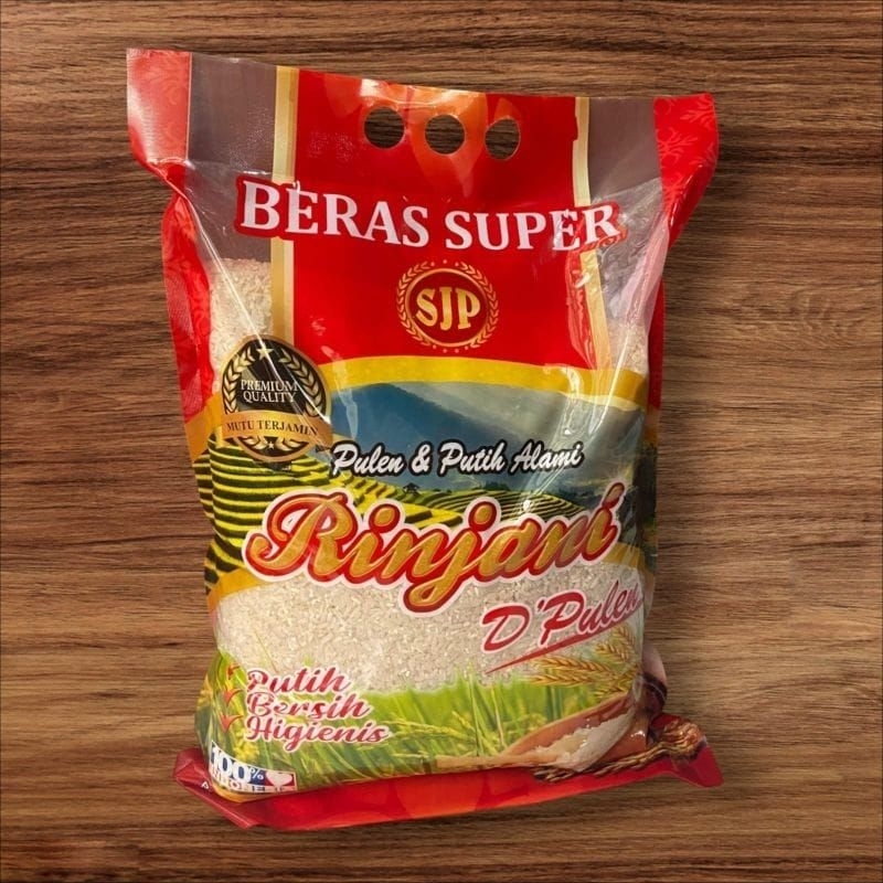 

BERAS MEREK RINJANI DAUN SUJI ROJO LELE BERAT 5 KG [5 liter]