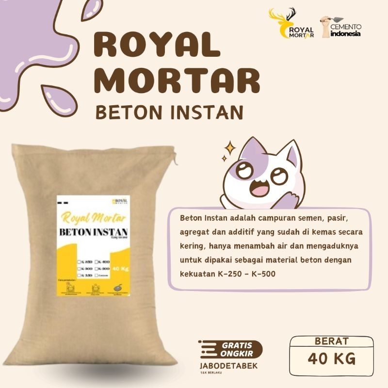Royal Mortar Beton Instan K-250-K500