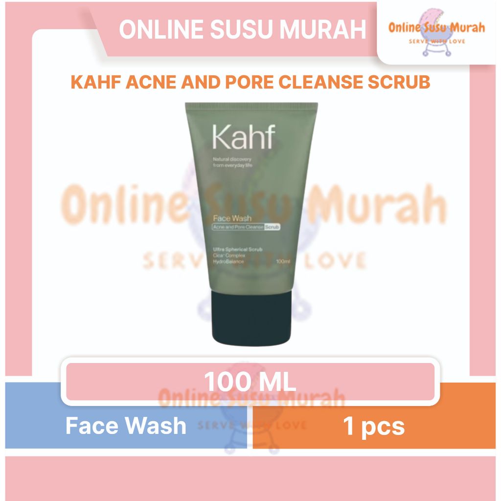 KAHF ACNE AND PORE CLEANSE SCRUB FACE WASH 100 ML PRLA